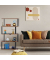 relaxdays Beistellregal braun/schwarz 73,0 x 30,0 x 136,0 cm
