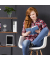 relaxdays Beistellregal braun/schwarz 73,0 x 30,0 x 136,0 cm