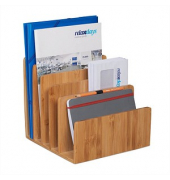 relaxdays Briefständer braun