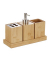 relaxdays Badaccessoires-Set braun
