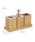 relaxdays Badaccessoires-Set braun