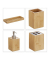 relaxdays Badaccessoires-Set braun
