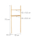 Waschmaschinenregal braun 66,0 x 30,0 x 175,0 cm Waschmaschinenregal