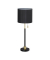 relaxdays Tischlampe schwarz, gold