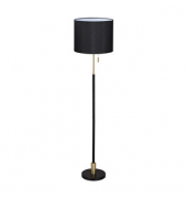 relaxdays Stehlampe schwarz, gold