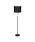 relaxdays Stehlampe schwarz, gold