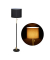 relaxdays Stehlampe schwarz, gold