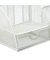 relaxdays Schreibtisch-Organizer weiß Metall 6 Fächer 28,0 x 14,0 x 13,0 cm