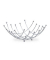 relaxdays Obstschale silber 10,0 cm