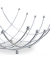 relaxdays Obstschale silber 10,0 cm