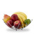 relaxdays Obstschale silber 10,0 cm