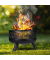 relaxdays Feuerschale schwarz 62,0 cm