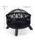 relaxdays Feuerschale schwarz 62,0 cm