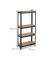 relaxdays Schwerlastregal schwarz/braun 70,0 x 30,0 x 150,0 cm