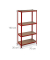 relaxdays Schwerlastregal rot/braun 70,0 x 30,0 x 150,0 cm