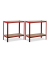 relaxdays Schwerlastregal rot/braun 70,0 x 30,0 x 150,0 cm