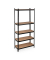relaxdays Schwerlastregal schwarz/braun 100,0 x 45,0 x 220,0 cm