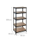 relaxdays Schwerlastregal schwarz/braun 90,0 x 60,0 x 200,0 cm