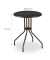 relaxdays Gartentisch braun rund