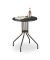 relaxdays Gartentisch braun rund