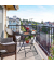 relaxdays Gartentisch anthrazit quadratisch