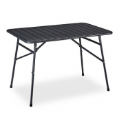relaxdays Gartentisch anthrazit rechteckig