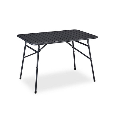 relaxdays Gartentisch anthrazit rechteckig