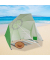 relaxdays Sonnenschirm Strandmuschel rund grün