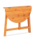 relaxdays Gartentisch natur halbrund