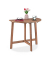 relaxdays Gartentisch braun halbrund