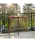 relaxdays Gartentisch braun halbrund