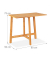 relaxdays Gartentisch natur rechteckig