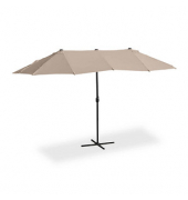 relaxdays Sonnenschirm rechteckig beige