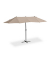 relaxdays Sonnenschirm rechteckig beige