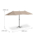 relaxdays Sonnenschirm rechteckig beige
