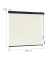 relaxdays Seitenmarkise beige 250,0 x 160,0 cm