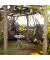 relaxdays Gartentisch weiß rund