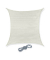 relaxdays Sonnensegel quadratisch weiß 2,0 x 2,0 m