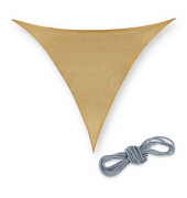 Sonnensegel dreieckig beige 4,0 x 4,0 m