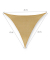 relaxdays Sonnensegel dreieckig beige 4,0 x 4,0 m
