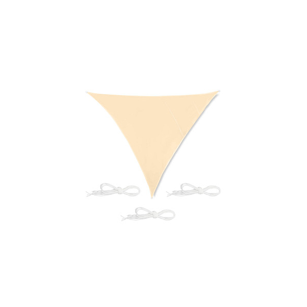4052025893255 - Sonnensegel dreieckig beige 30 x 30 m 4052025893255 relaxd