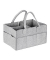 relaxdays Wickeltasche grau