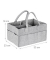 relaxdays Wickeltasche grau