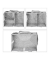 relaxdays Wickeltasche grau