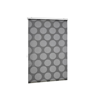 relaxdays Duschrollo schwarz, grau 100,0 x 240,0 cm