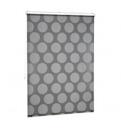 Duschrollo schwarz, grau 120,0 x 240,0 cm
