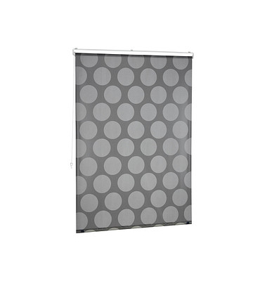 relaxdays Duschrollo schwarz, grau 120,0 x 240,0 cm