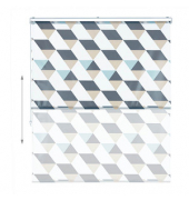 Duschrollo Dreiecke 140,0 x 240,0 cm