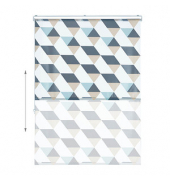 relaxdays Duschrollo Dreiecke 120,0 x 240,0 cm