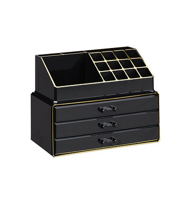 relaxdays Make-Up-Organizer schwarz